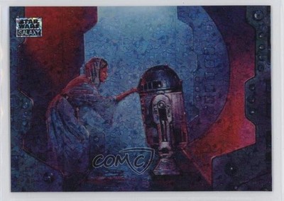 2024 Chrome Star Wars Galaxy Mini-Diamond Refractor Princess Leia Organa #90 j8o