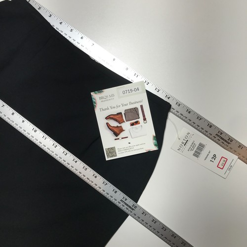 Norton McNaughton Skirt Womens 12P Fully Lined Classic Modern Knee-Length Career - Picture 13 of 15