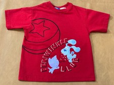 Vintage 2002 Blue Clues T-Shirt Kids 4T Periwinkle Blue TV Show Y2K Red