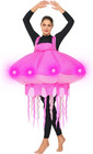 Adults Inflatable Costume, Light-Up Jellyfish Blow-Up Costume, Pink Sea Animal I