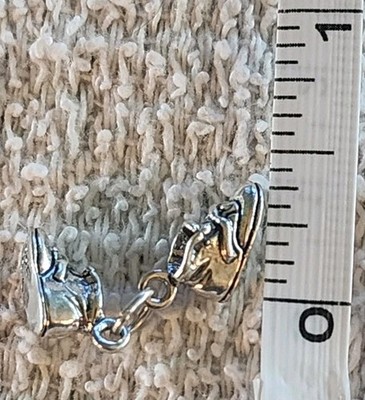925 Sterling Silver Charm           Baby Shoes/ Slippers