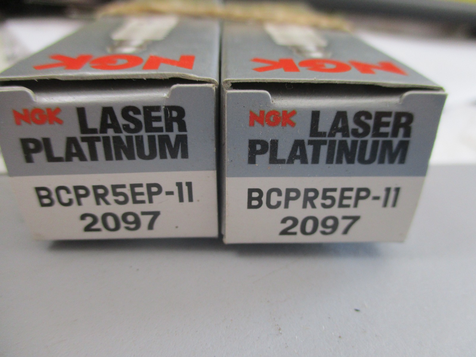 2-NEW- NGK- 2097-BCPR5EP-11- LASER PLATINUM-Spark Plugs NOS