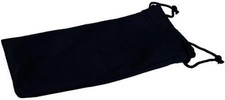Sunglasses Pouch Microfiber Bag Soft Cleaning Case Black