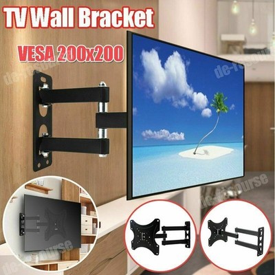 TV Wall Bracket Mount Tilt Swivel For Samsung LG 26 32 40 43 50 55 Inch LED
