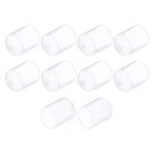 10pcs Rubber End Caps 19mm(3/4") Round End Cap Screw Thread Protectors, Clear