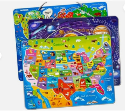 Interactive Magnet Puzzles: Kids' Educational Learning Set