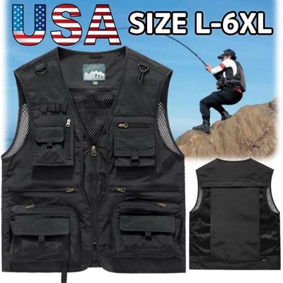 Men's Fishing Vest Multi-functional Multi-pocket Outdoor Sports Jacket