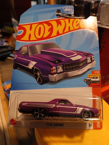 Hot Wheels '71 EL CAMINO #132 purple HW Hot Trucks 7/10 NIP 2024