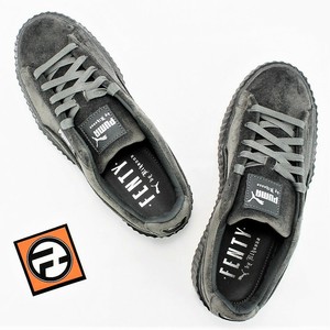 puma creeper velvet rihanna fenty glacier grey