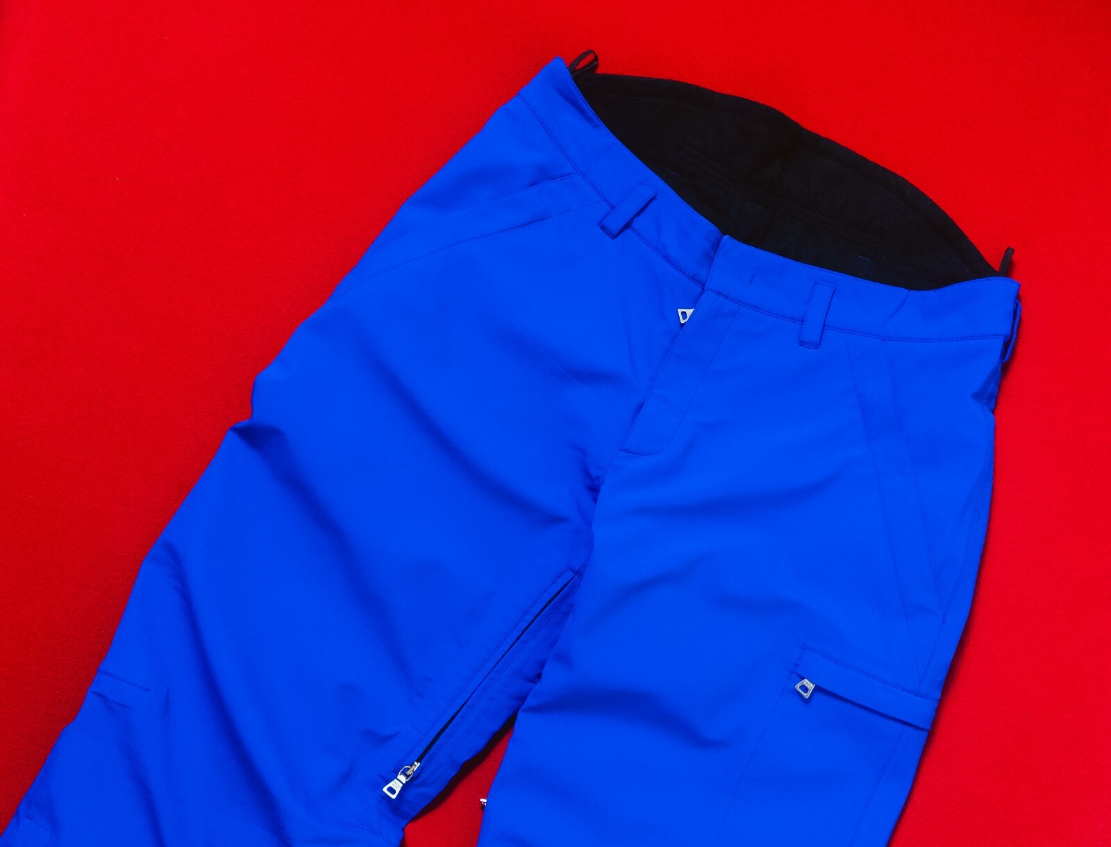 PRADA Men Blue Ski Pants Size 52 / XL Red Tab Wide Leg Sport Snowboard Trousers