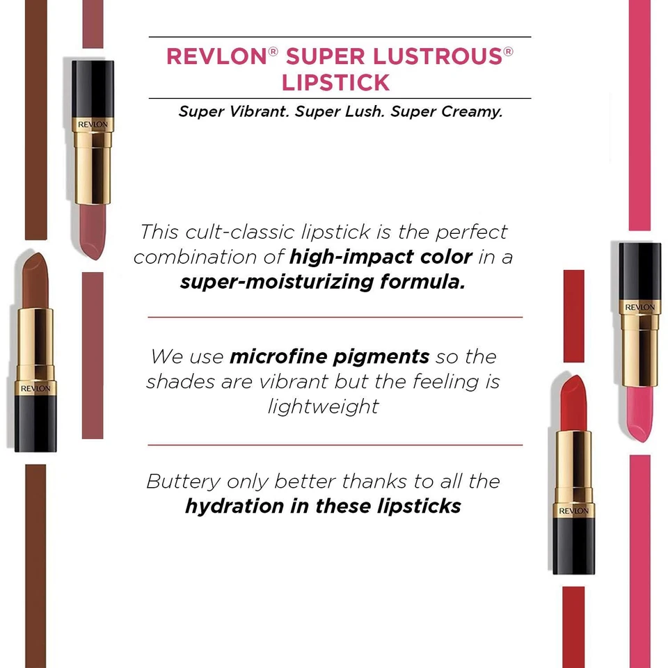 Revlon Super Lustrous Lipstick, Matte Finish Love That Pink 4ml - Image 4 of 4