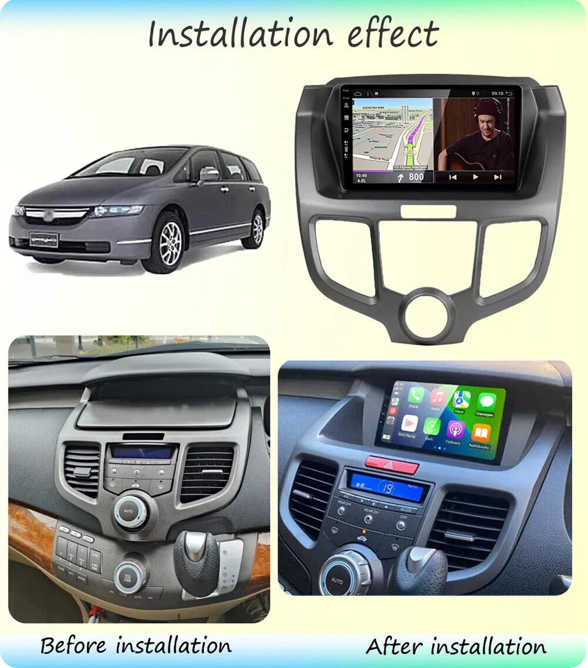 Apple Carplay Wifi Head Unit Car Stereo GPS Radio For Honda Odyssey 2004-2008 - image 4 of 4