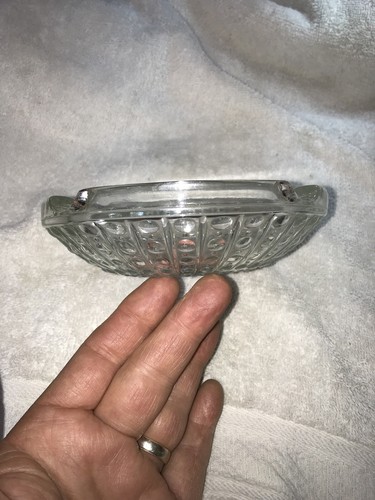 Vintage Beautiful Clear Hobnail Glass Ashtray 5-3/4” Across Beautiful No Chips - Picture 4 of 6