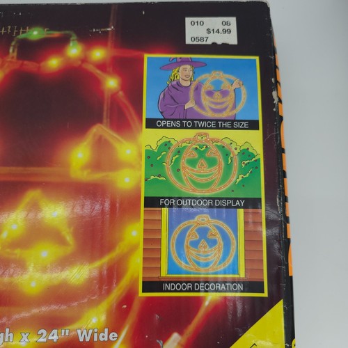 Mr Christmas Pumpkin Jack O Lantern Rope Light Halloween Decoration Target 1995 - Picture 6 of 12