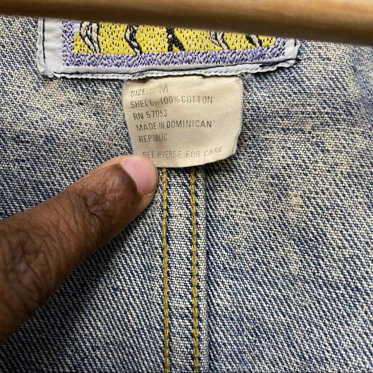 vintage an・an no.13 Vintage Laguna white wash aged denim Jean jacket | eBay