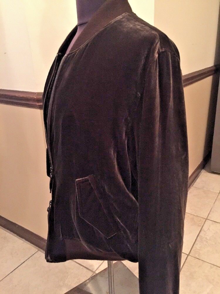New Vince Velvet Bomber Designer Jacket Size L
