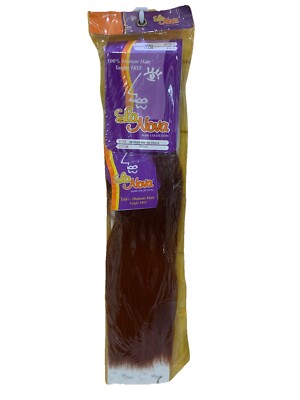 La Nova Italian Perm Yaki 100% Human Hair 14  Extension Weave Color T33-210 NIB