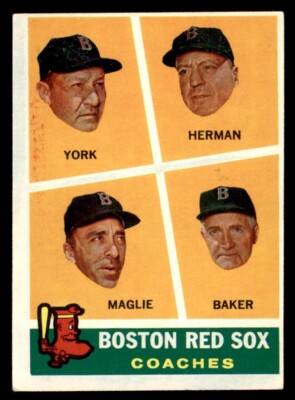 1960 Topps Baseball #456 Red Sox Coaches VG/EX *g3