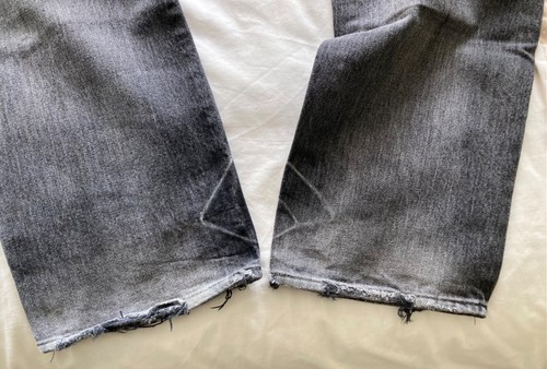 Rare PRPS P37 P11A distressed black/grey faded jeans made in Japan Size 35wx34l - Picture 7 of 18