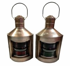 Ancienne lanterne à huile / décor lampe bateau marine marine marine finition ...