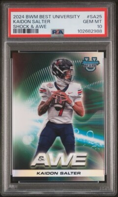 Kaidon Salter 2024 Bowman Best U Shock & Awe SSP PSA 10