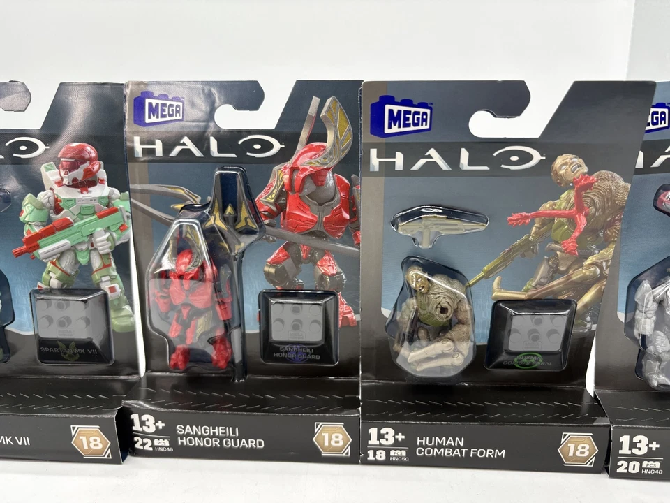 Mega Construx Halo Minifiguras Héroes Serie 18 Juego Completo de 5 NUEVO Foto 3 de 4