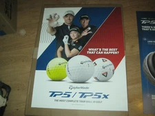 New Taylor Made TP 5 TP 5 X   double sided Cardboard Poster   28 x 22