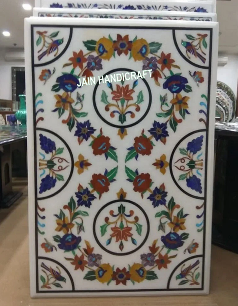 Marble inlay on sale table tops prices