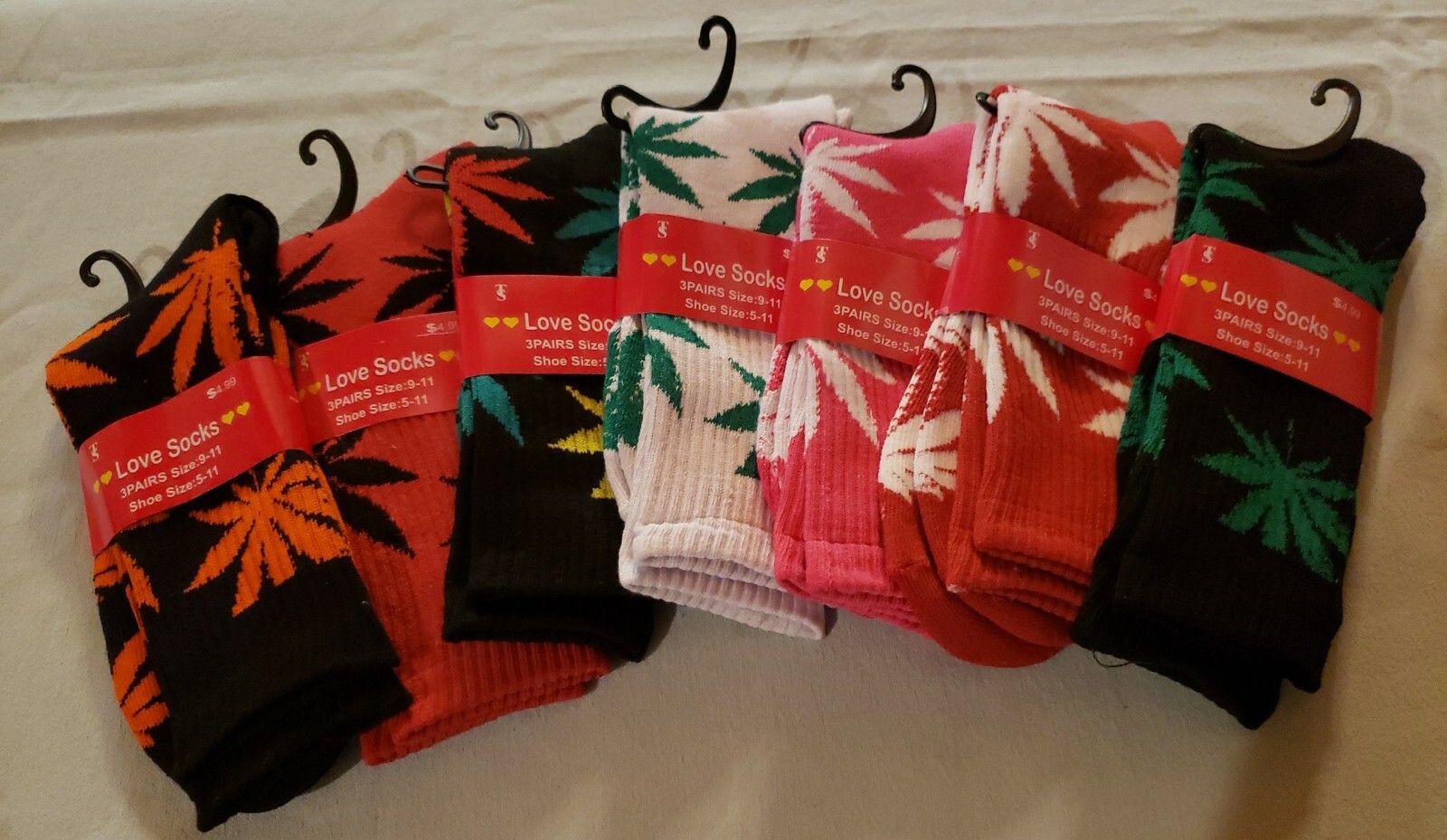 SAOLA Calze Love nuove taglia 9 11 taglia scarpa 5 11 solo un paio