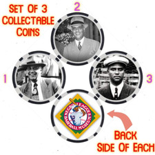 ALEX POMPEZ - NEGRO LEAGUE BASEBALL HALL OF FAME - COLLECTABLE COIN SET