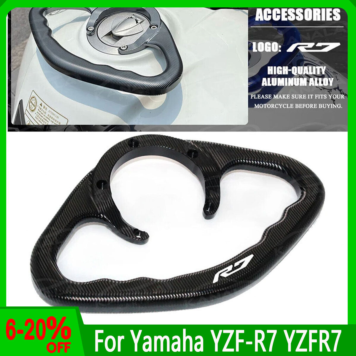 For Yamaha YZF-R7 YZFR7 Motorcycle CNC Tank Grab Bar Handle