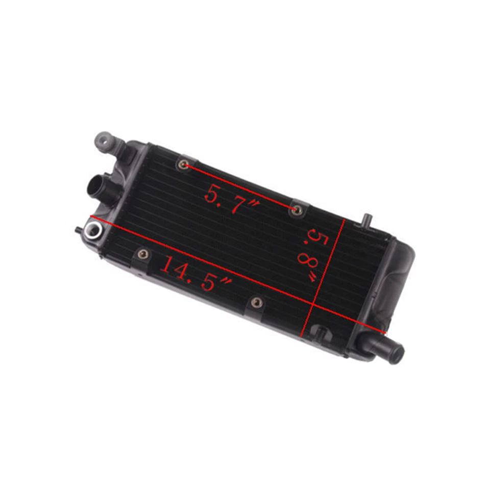 Enfriador de radiador de aluminio negro apto para Honda Shadow VLX 600 VT600C 88-97 Foto 3 de 4