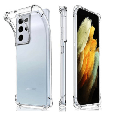 CLEAR Transparent TPU Shockproof Case Cover for Samsung S21 Plus 5G