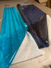 Blue Plastic transparent 10 GAUGE vinyl Upholstery Fashion