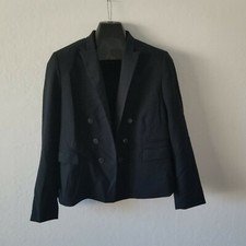 Mango Suit Womens Large Long Sleeves Blazer Top Button Front Jacket Black