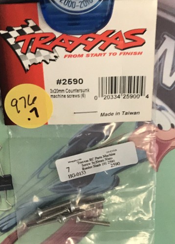 Traxxas 2590 Machine Screw 3x20mm Nitro Slash: {6pc.} NewInPack USA Shipped - Picture 3 of 4