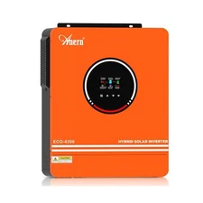 4200W Hybrid Solar Inverter 24V DC to 220-230VAC, Pure Sine Wave Solar Invert...