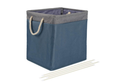 Amazon Basics Faltbarer rechteckiger Wäschekorb aus Stoff 40,6L x 33B x 43,7H cm
