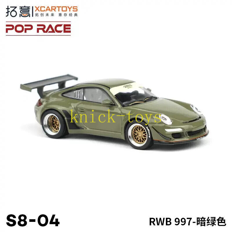 XCarToys x Pop Race 1:64 RWB 997 DARK GREEN Diecast Model Car | eBay