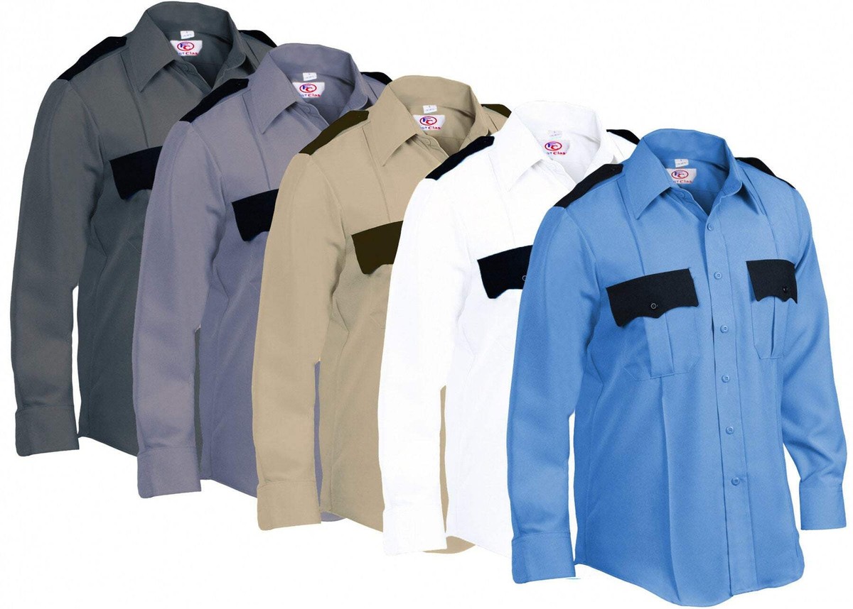 トップス deres first class long sleeve T shirt First Class 100% Polyester Long Sleeve Zippered Uniform