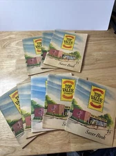 TV Top Value Stamp books with stamps VINTAGE 8 books