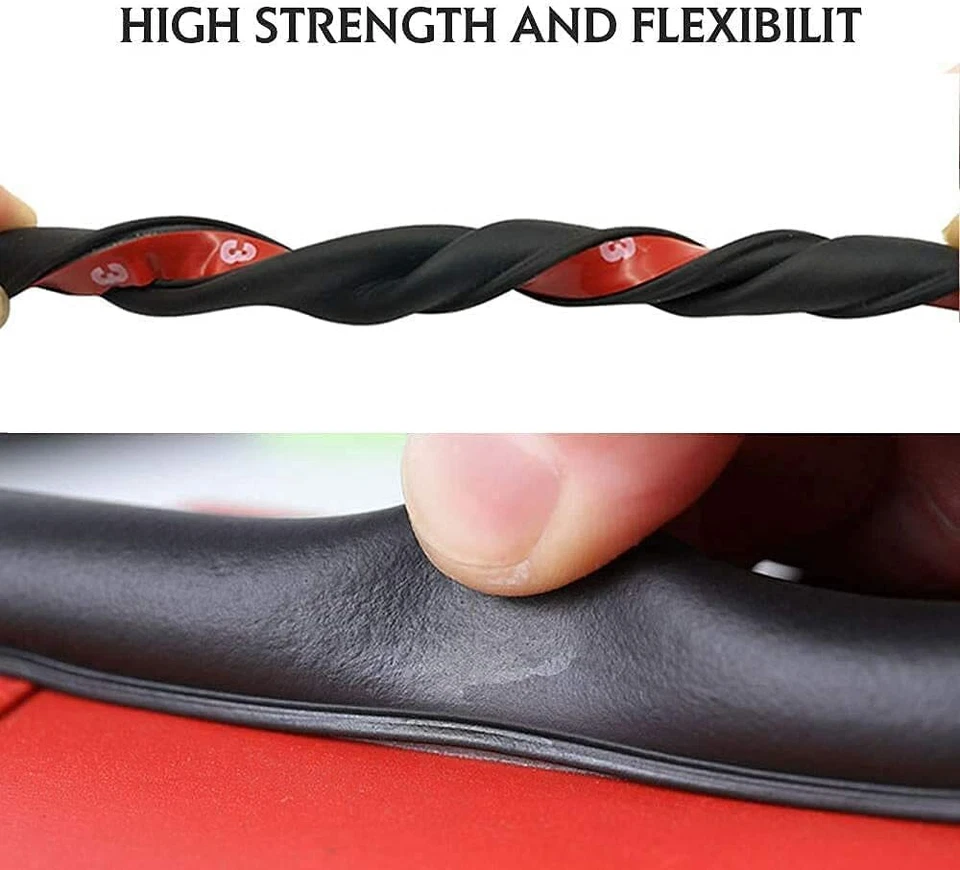 D Shape Car Door Rubber Seal Strip Hood Trim Moulding Weatherstrip Repair Lot - Изображение 4 из 4