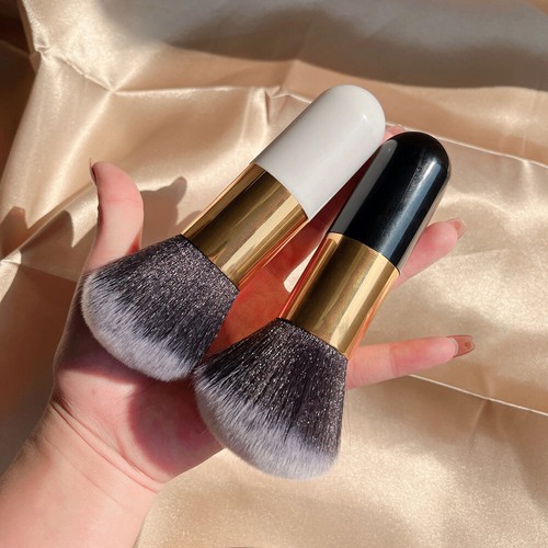 Großer schwarzer weicher Puder große Rouge Flamme Pinsel Foundation Make-up Beauty Werkzeuge" - Bild 7 von 27