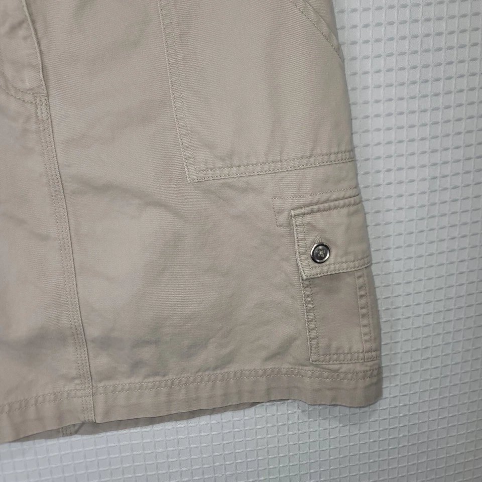 Usado en excelente estado para mujer talla Falda 8 RAFAELLA Beige 100% Algodón Bolsillo Carga Foto 4 de 4