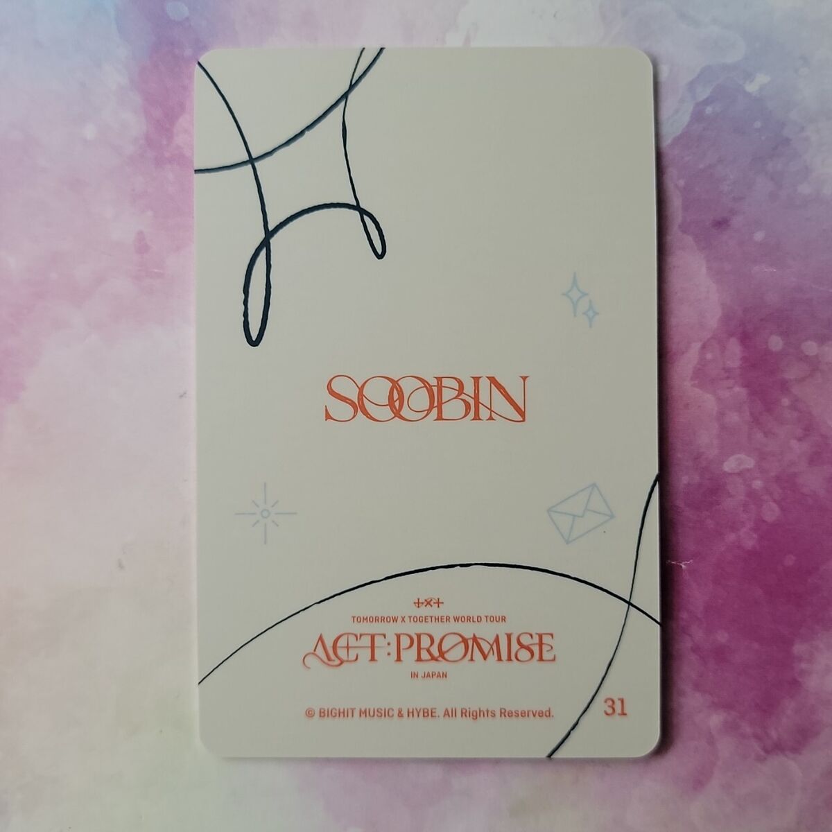 TOMORROW X TOGETHER ACT : PROMISE IN JAPAN MINI PHOTO CARD TOMORROW X TOGETHER ACT : PROMISE IN JAPAN MINI PHOTO CARD