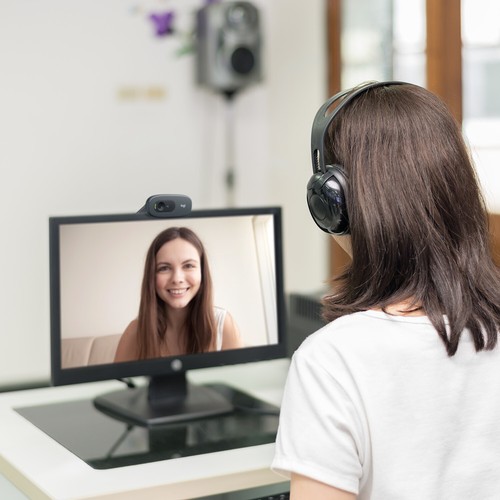 Logitech C270 Webcam 3MP HD 720p 60° Sichtfeld Fester Fokus USB Skype 960-001063 - Bild 6 von 7
