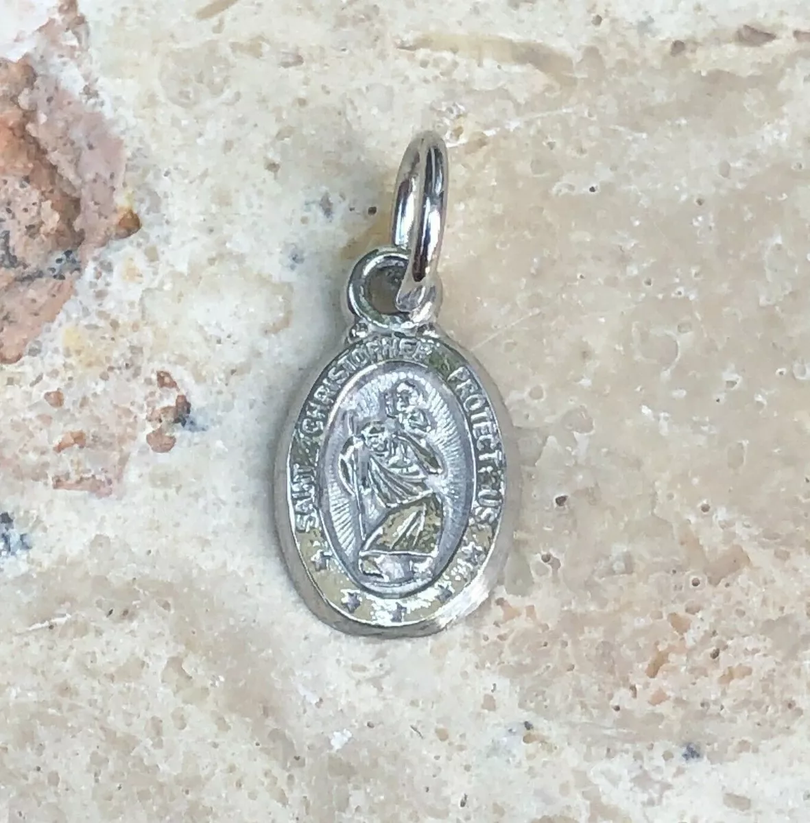 Tiny st christopher charm clearance