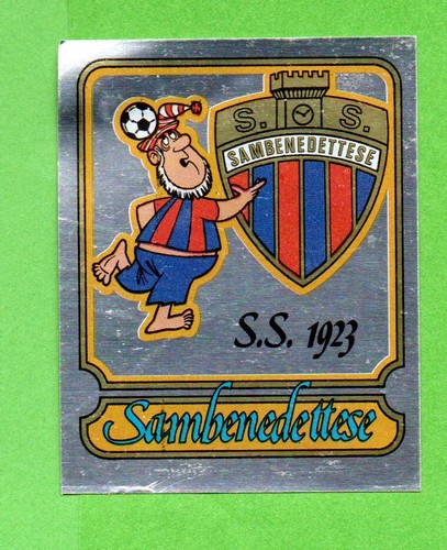 CALCIATORI PANINI 1981 82 SCUDETTO SAMBENEDETTESE N° 476 RECUPERATO PERFETTO