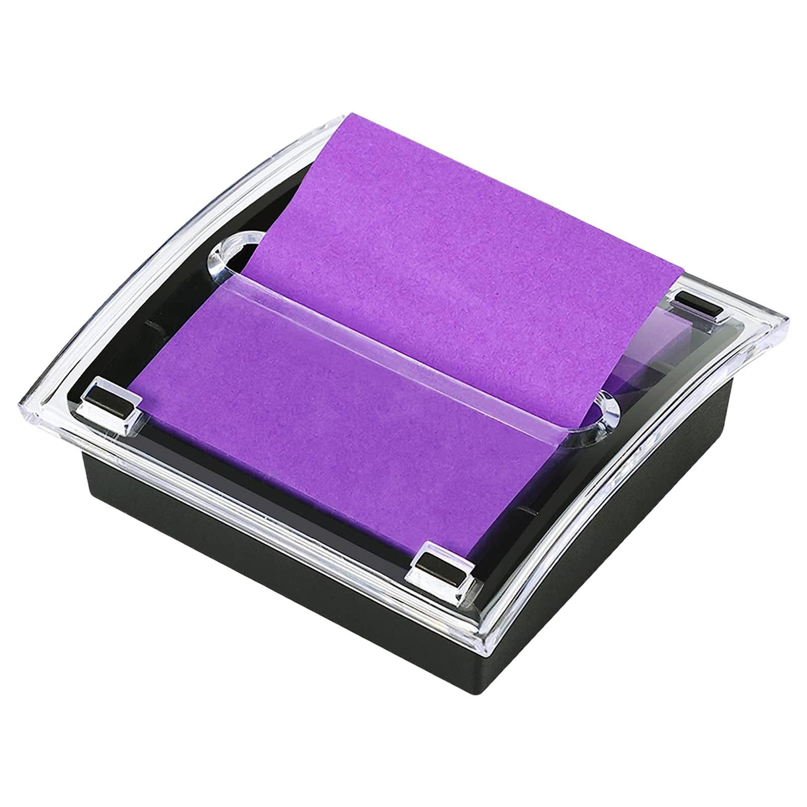 Sticky Note Holder Clear Color Acrylic Note Holder Sticky Notes Organizer-image