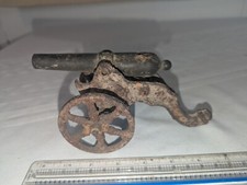 Antique Cast Iron Toy Cannon poss 18th Cent. Very Old Find